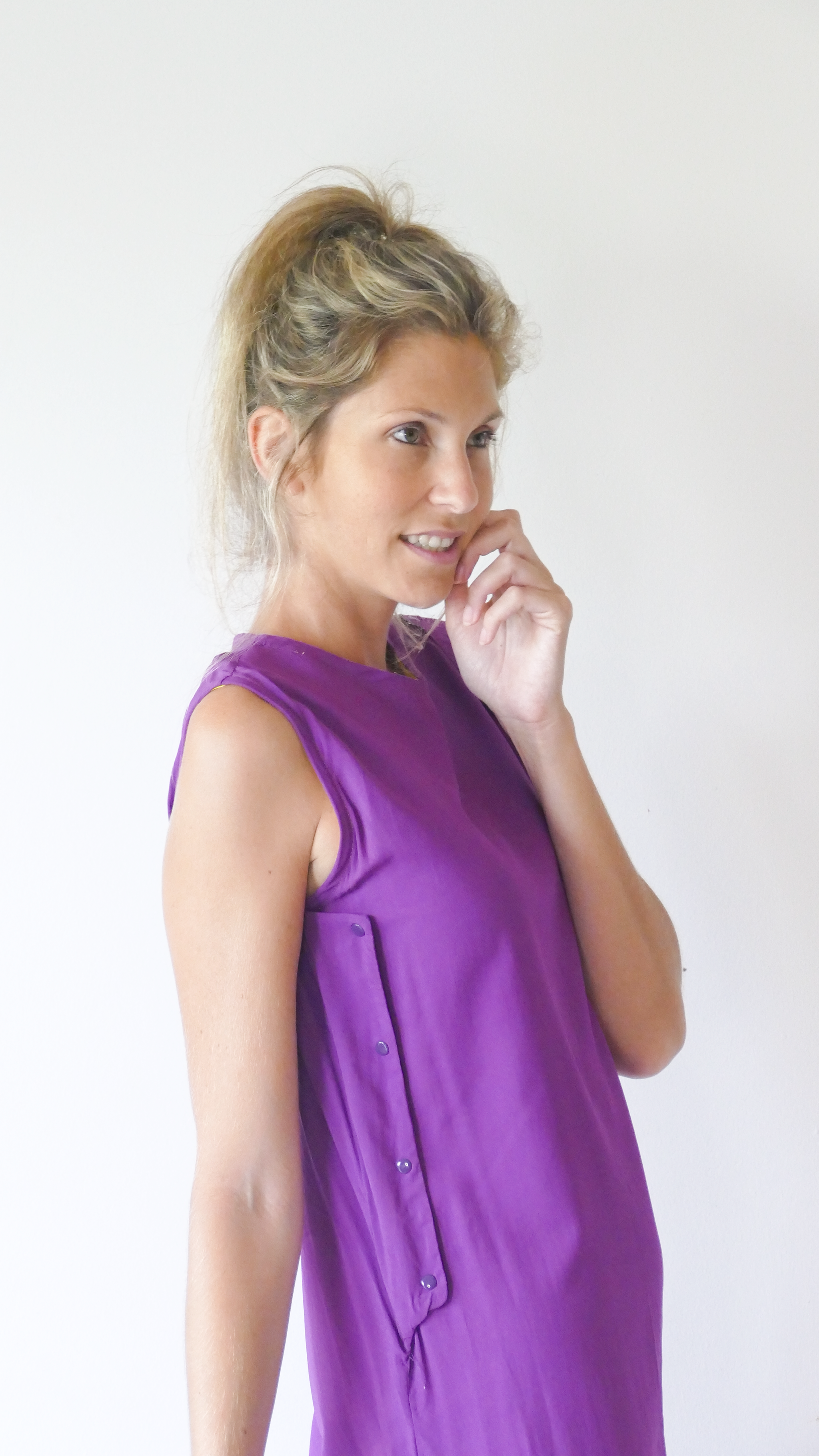Purple mini dress
