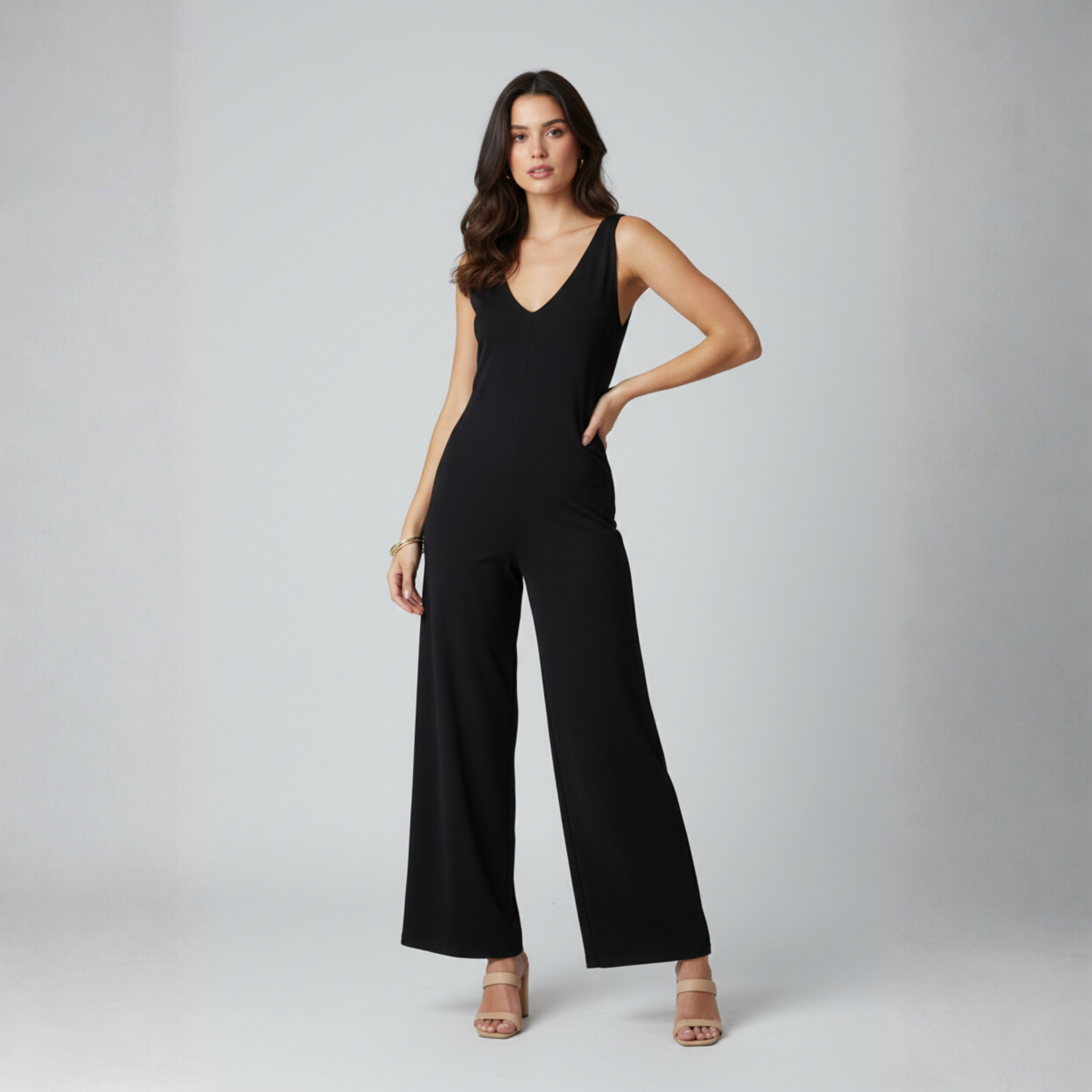 Rio Black Knit Jumpsuit