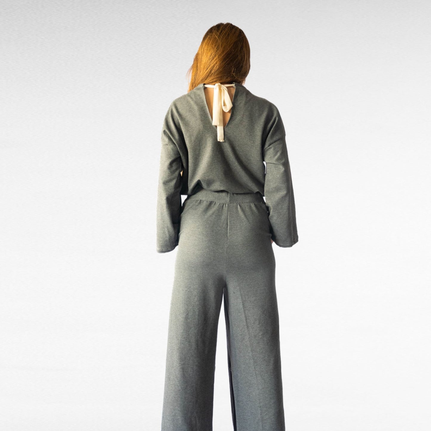 French Terry cozy grey suit