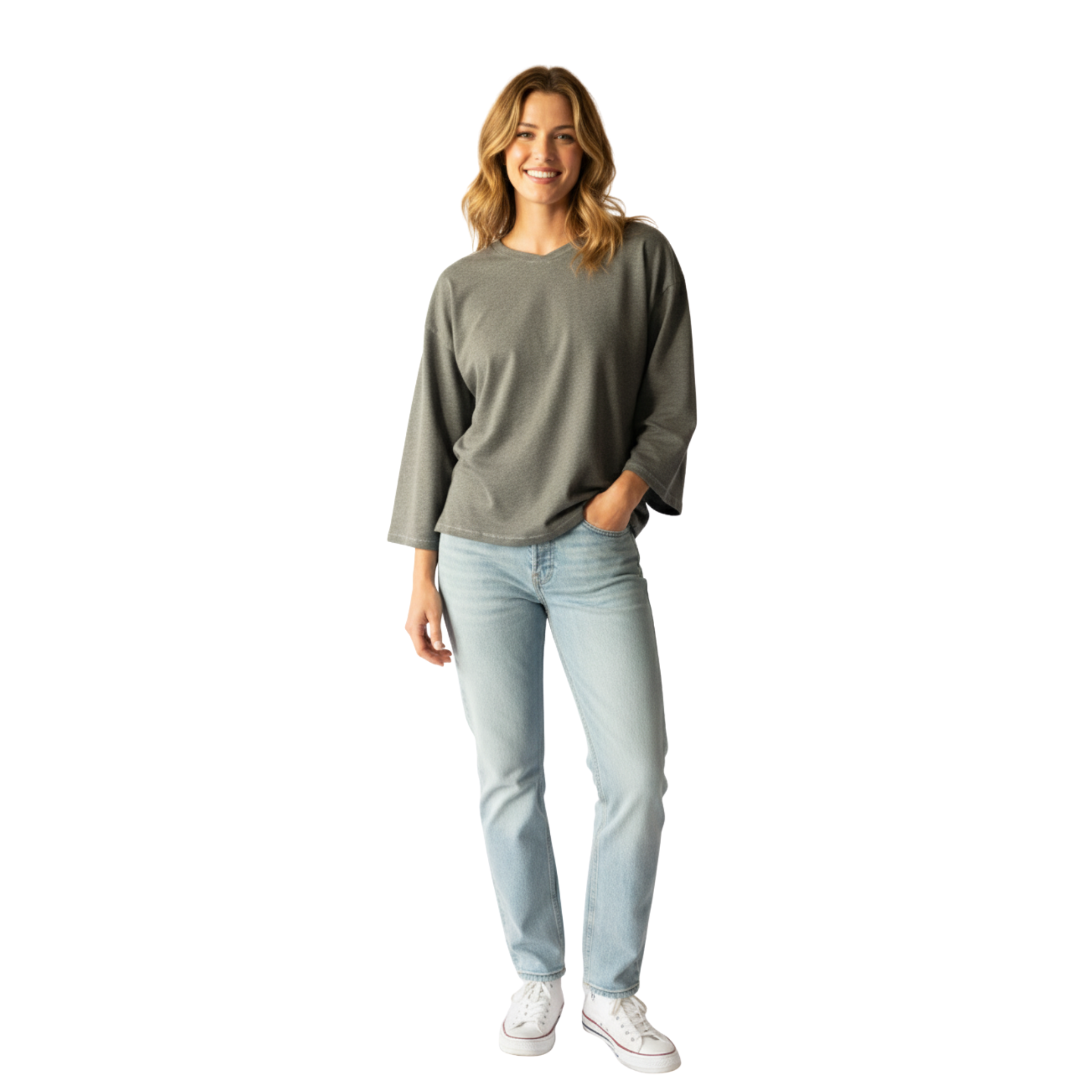 French Terry Grey Top – Limited Pre-Order