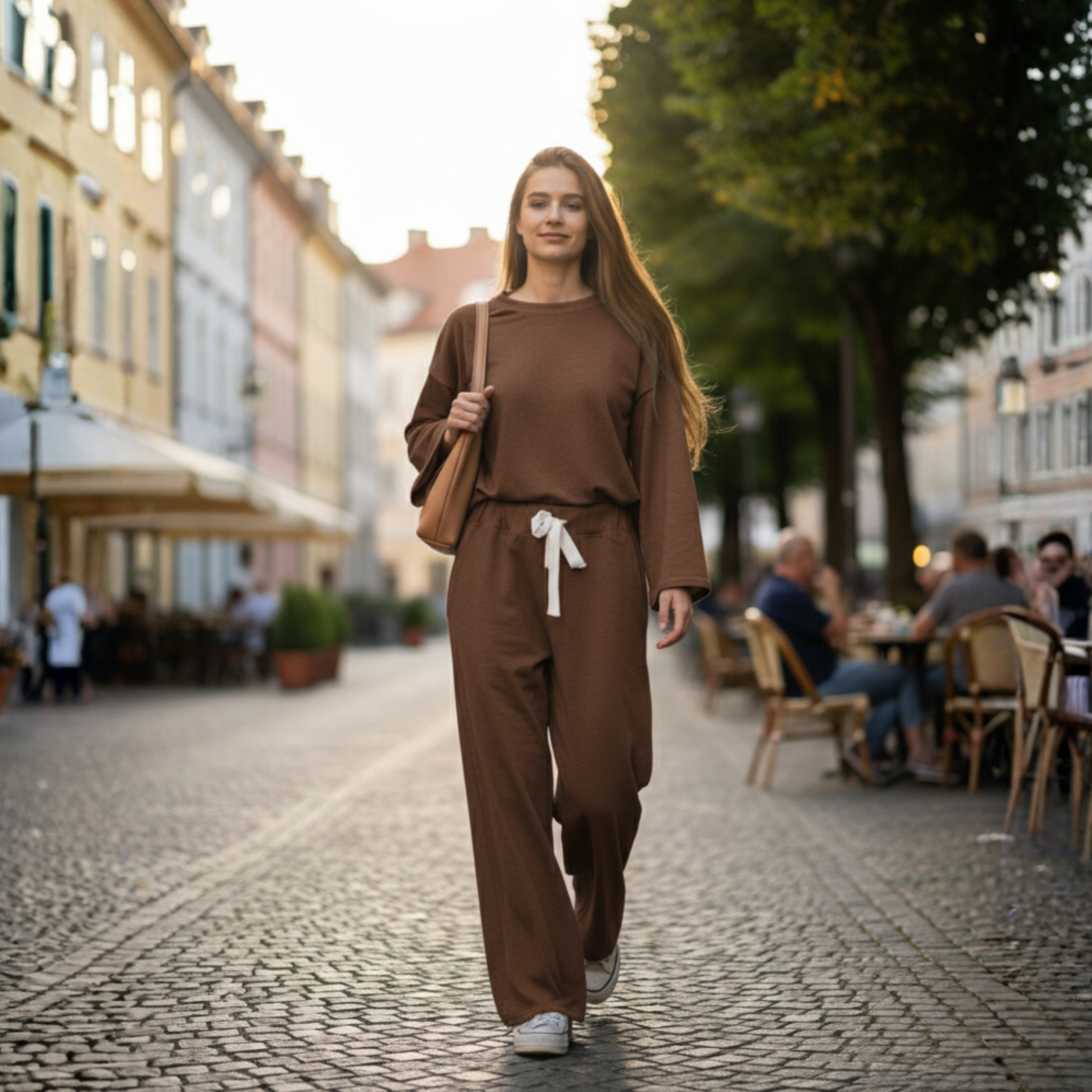 French Terry cozy Mocha pants