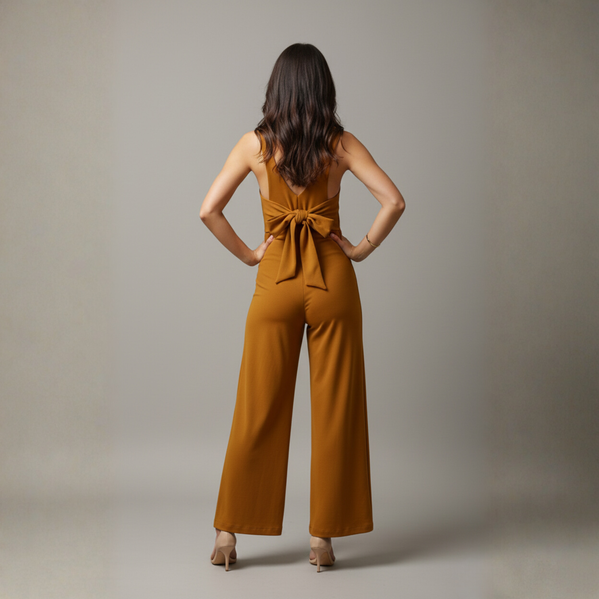 Rio Bronze Knit Jumpsuit