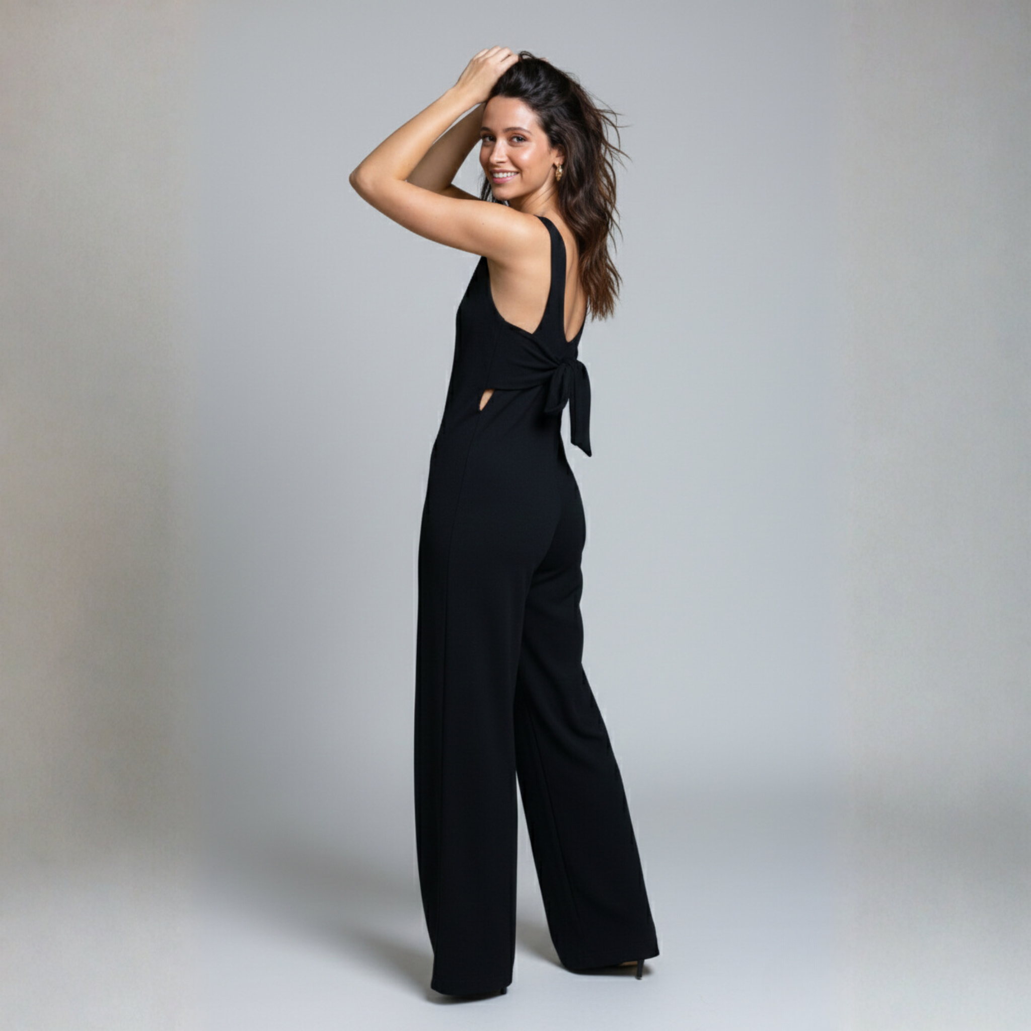 Rio Black Knit Jumpsuit