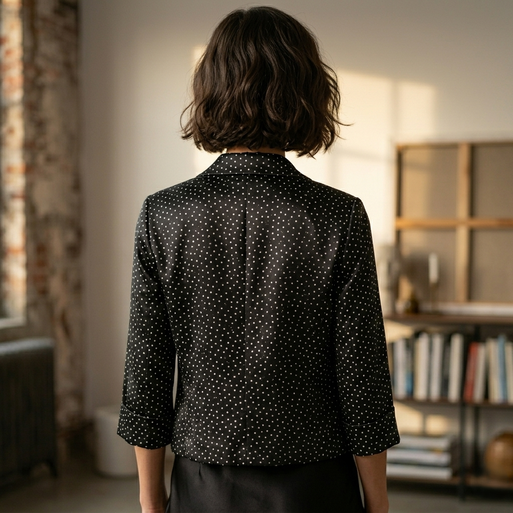 Kimono Suit Jacket - Polka Dots