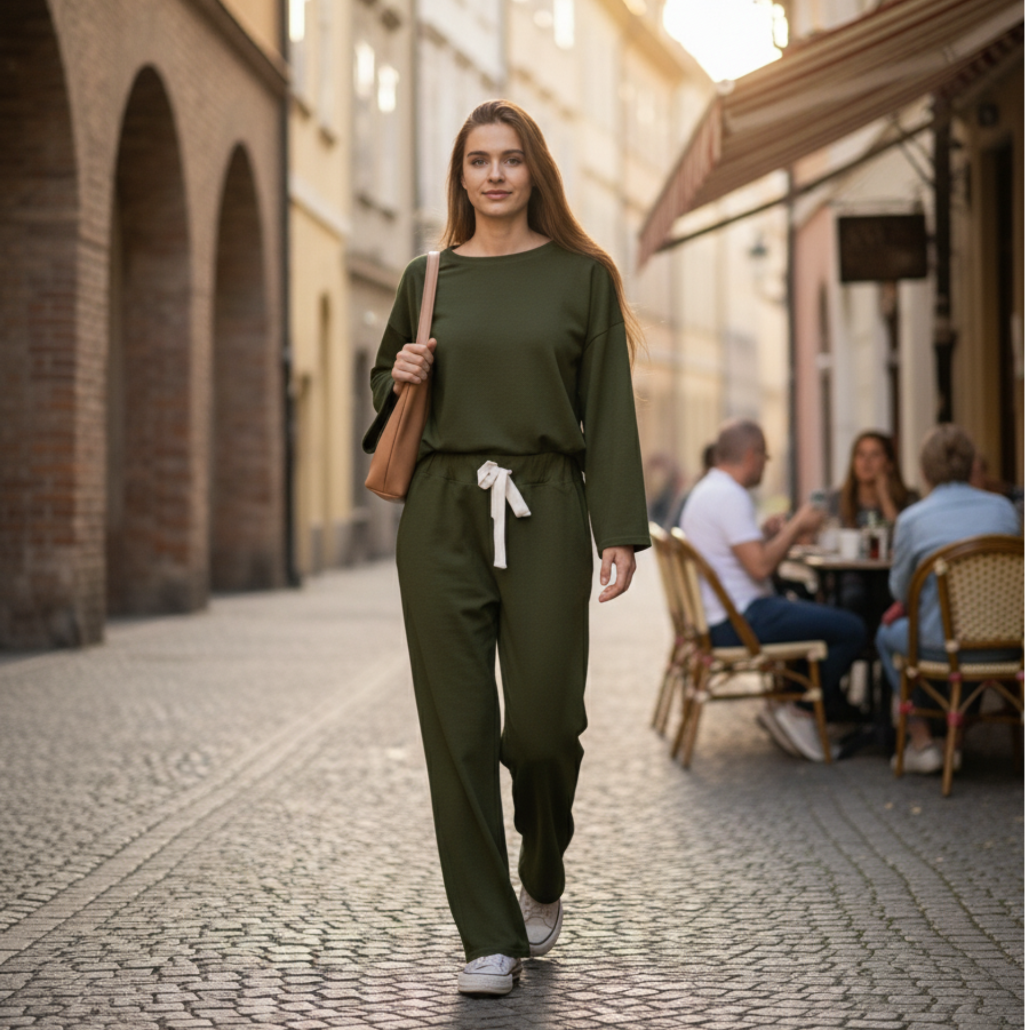 French Terry cozy Green pants