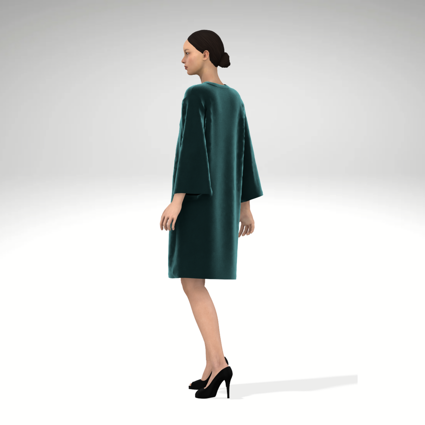 Long sleeve velvet dress